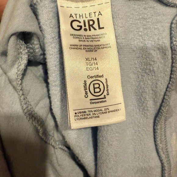 Athleta Blue Camo Sweatshirt - Picture 4 of 5